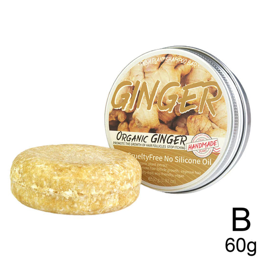 Hair Darkening Shampoo Ginger Solid Repair Shampoo Soap Natural Organic Conditioner Strong Roots Soap Hair Bar Hair Care